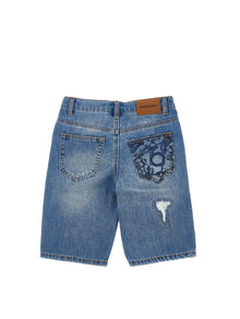 Boys | Five-Pocket Bermuda Shorts | Vintage Denim