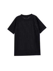 Boys | Polka Dot Cotton T-Shirt With Logo | Black