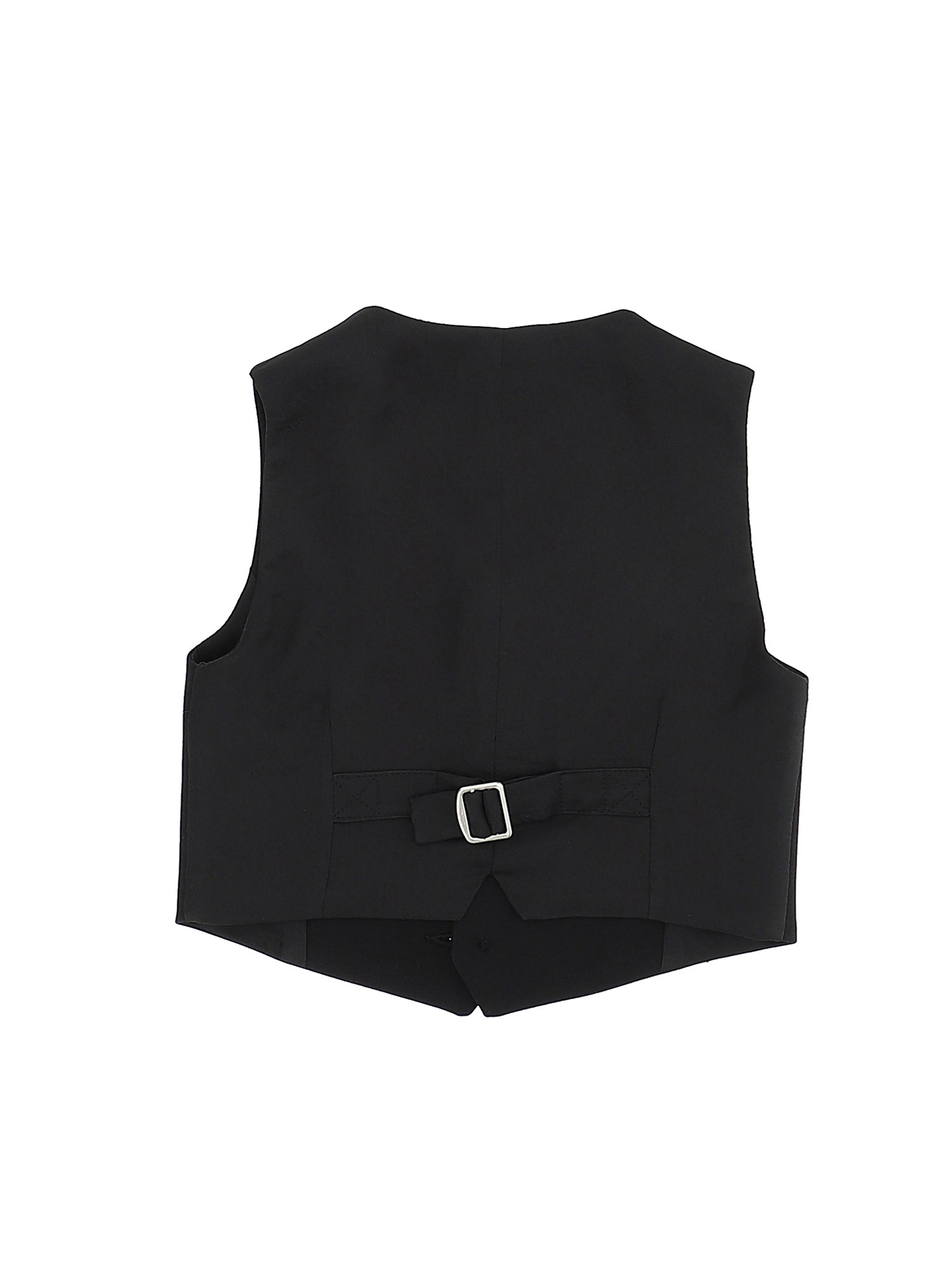 Boys | Classic Waistcoat With Satin Details | Black