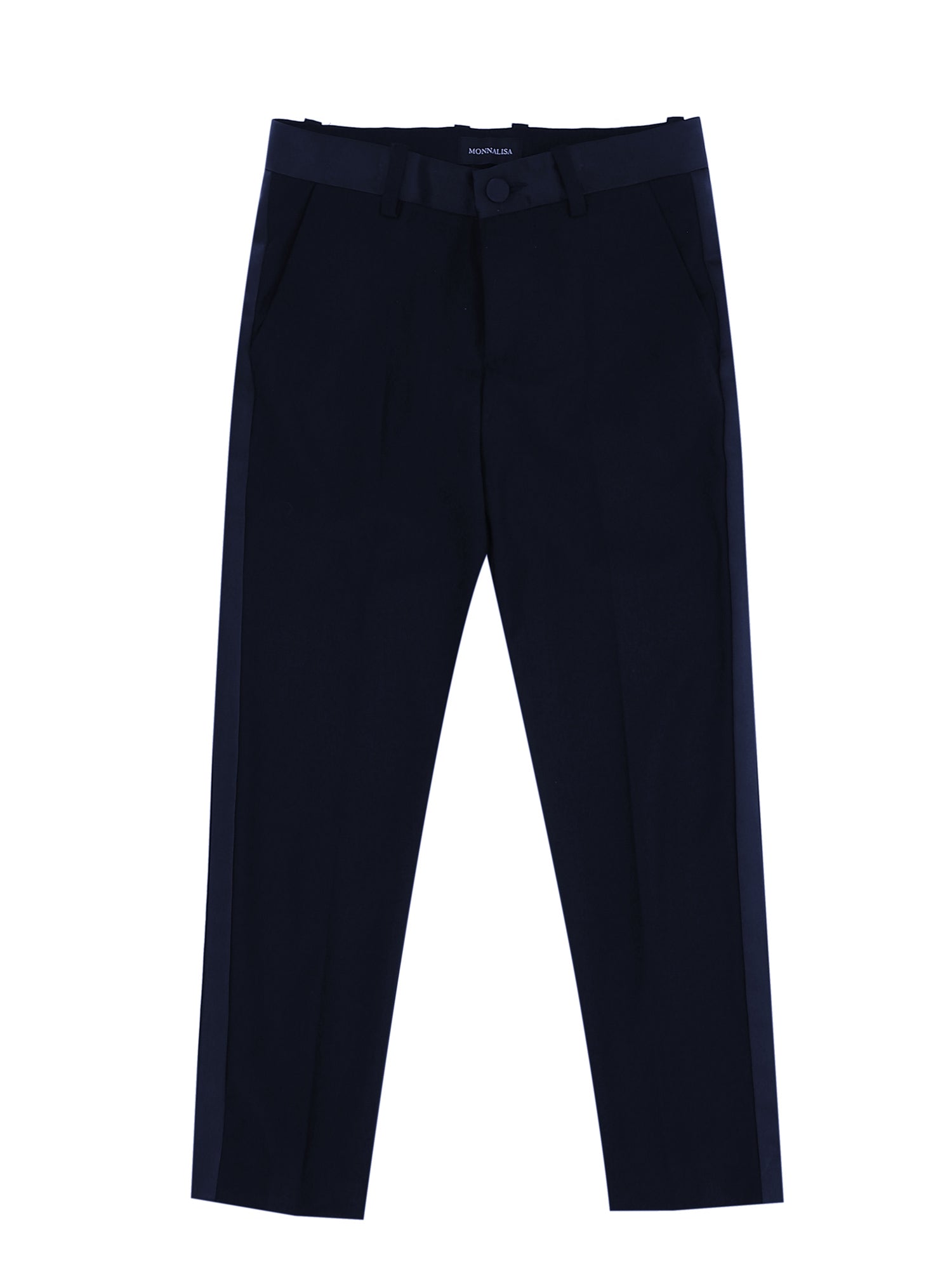 Boys | Classic Trousers With Satin Bands | Dark Blue
