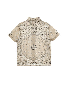 Boys | Paisley Poplin Shirt | Beige