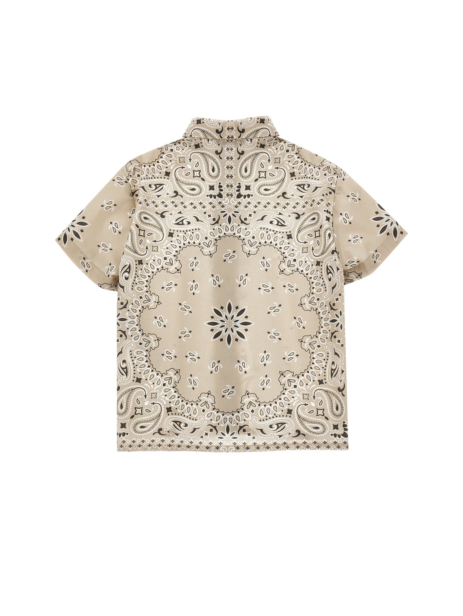 Boys | Paisley Poplin Shirt | Beige