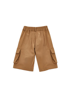 Boys | Stretch Cargo Bermuda Shorts | Caramel