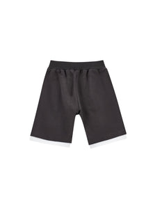Boys | Fleece Bermuda Shorts With Studs | Anthracite Grey