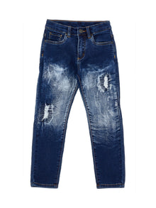 Boys | Fleece Denim Jeans | Stone Denim Blue