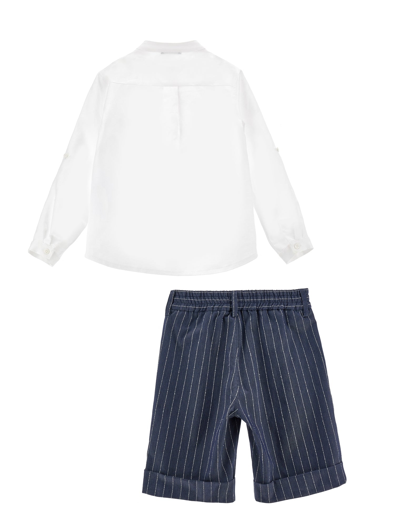 Boys | Shirt And Bermuda Shorts Set | White/Blue
