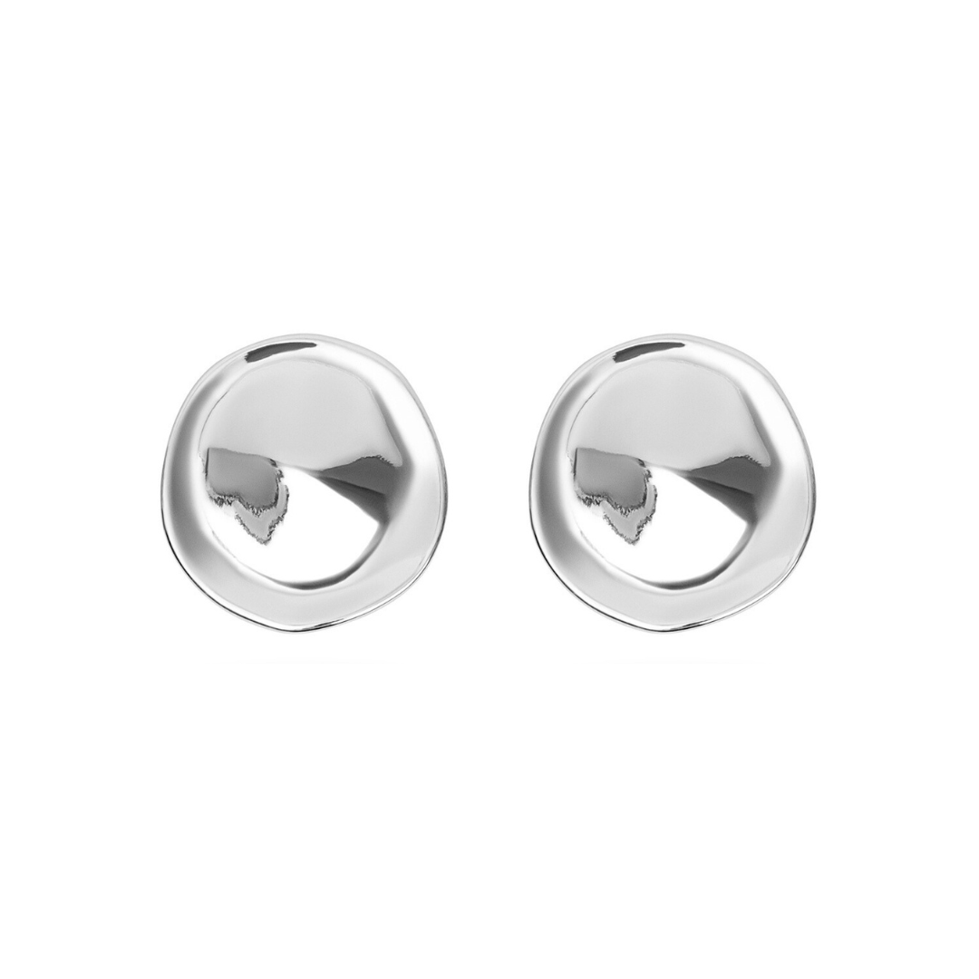 Drew Earring | Rhodium-Plated Brass