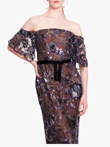 Climbing Vines Gown | Crystal Ocean