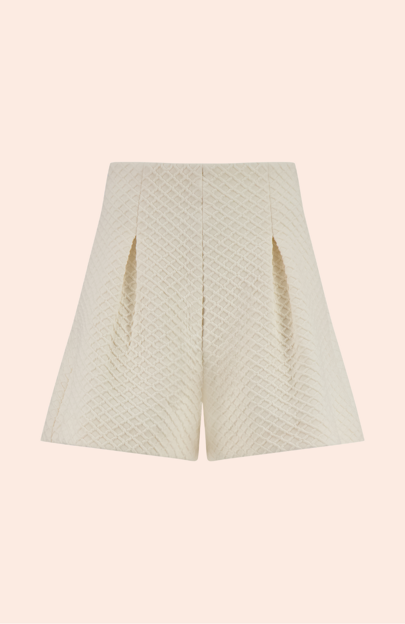Textured Jersey Short | Ivory
