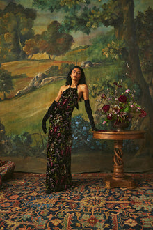 Geneva Dress | Black Fleur