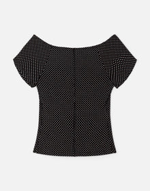 Womens | Shoulder Slim Tee | Micro Dot