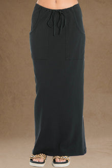 Women | Vintage Cargo Slim Skirt | Black