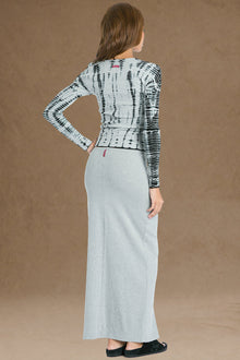 Women | Vintage Cargo Slim Skirt | Heather Gray