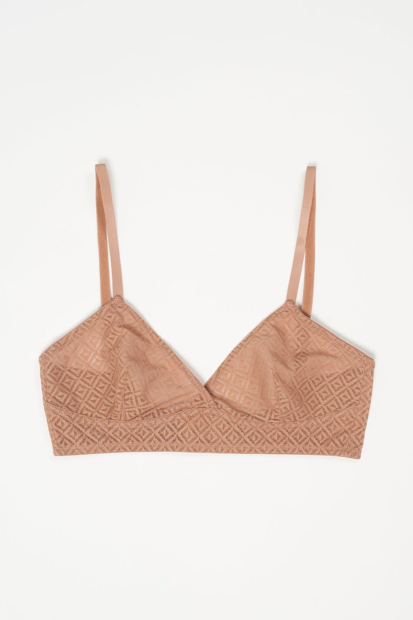 Betty Triangle Soft Bra | Bronze