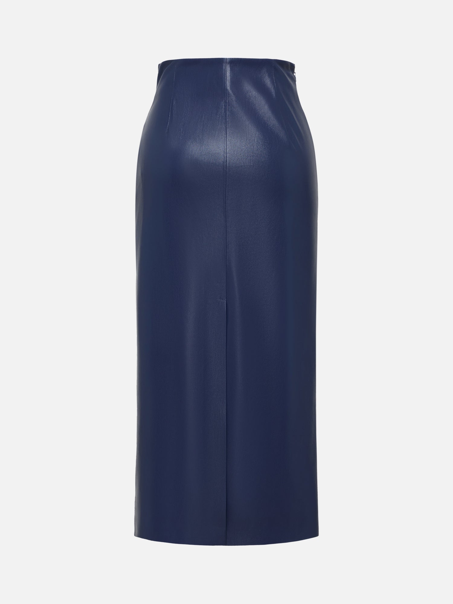 Leather Skirt | Blue
