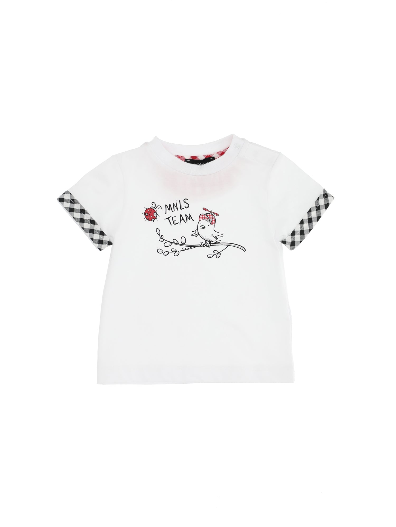 Boys | Jersey T-Shirt With Ramage And Birds Print | White