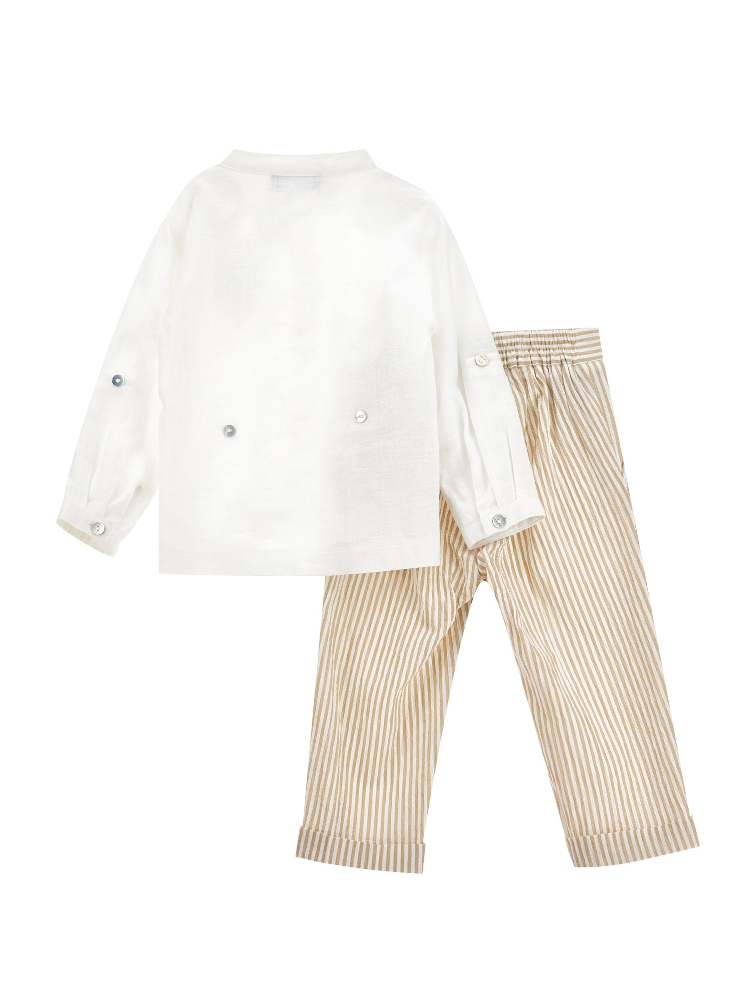 Boys | Two-Piece Cloth Suit | White/Ecru
