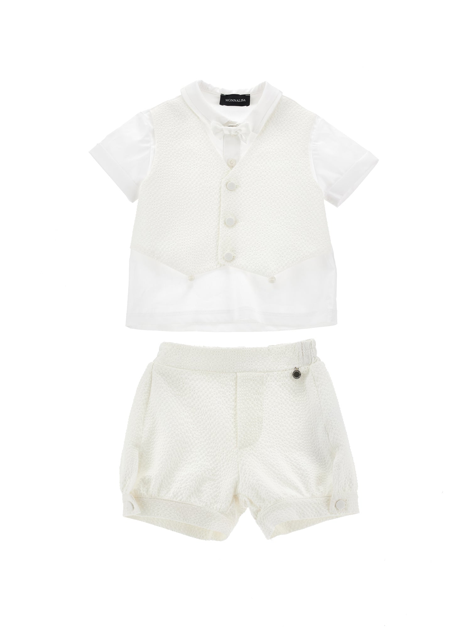 Boys | Polo Set With Vest | Cream