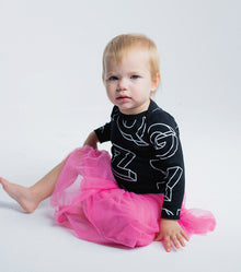 Newborn | A-Z Onesie | Hot Pink