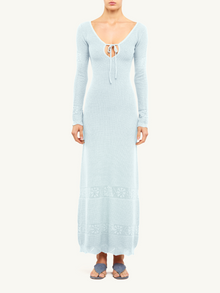 Rita Crochet Dress | Sky Blue