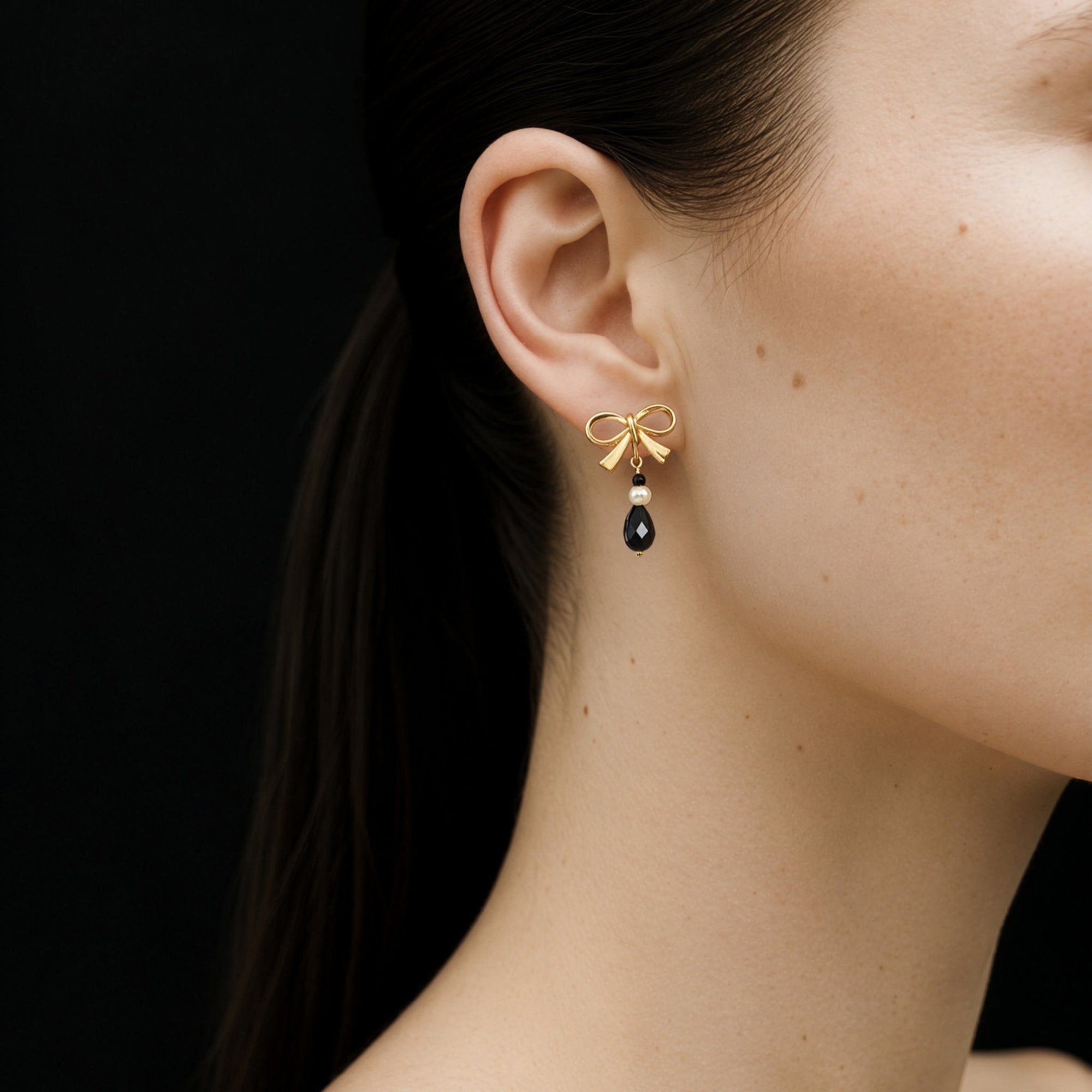 Bow Earrings | 18K Gold Plated on Brass
