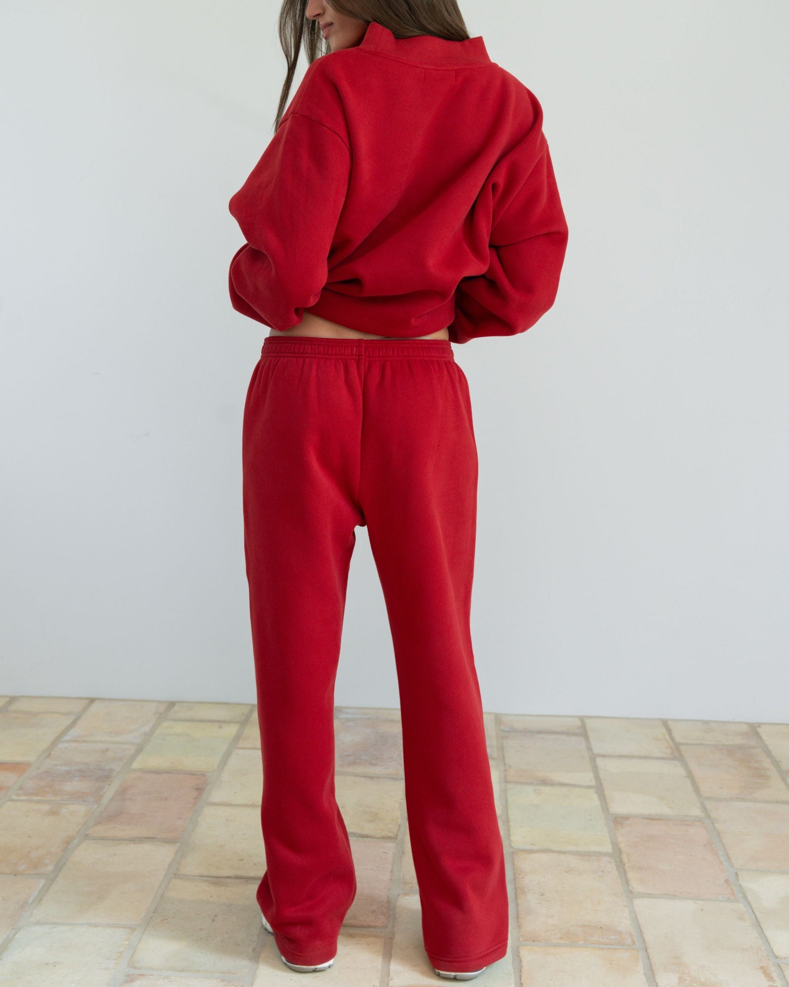 Boxer Sweatpants | Crimson