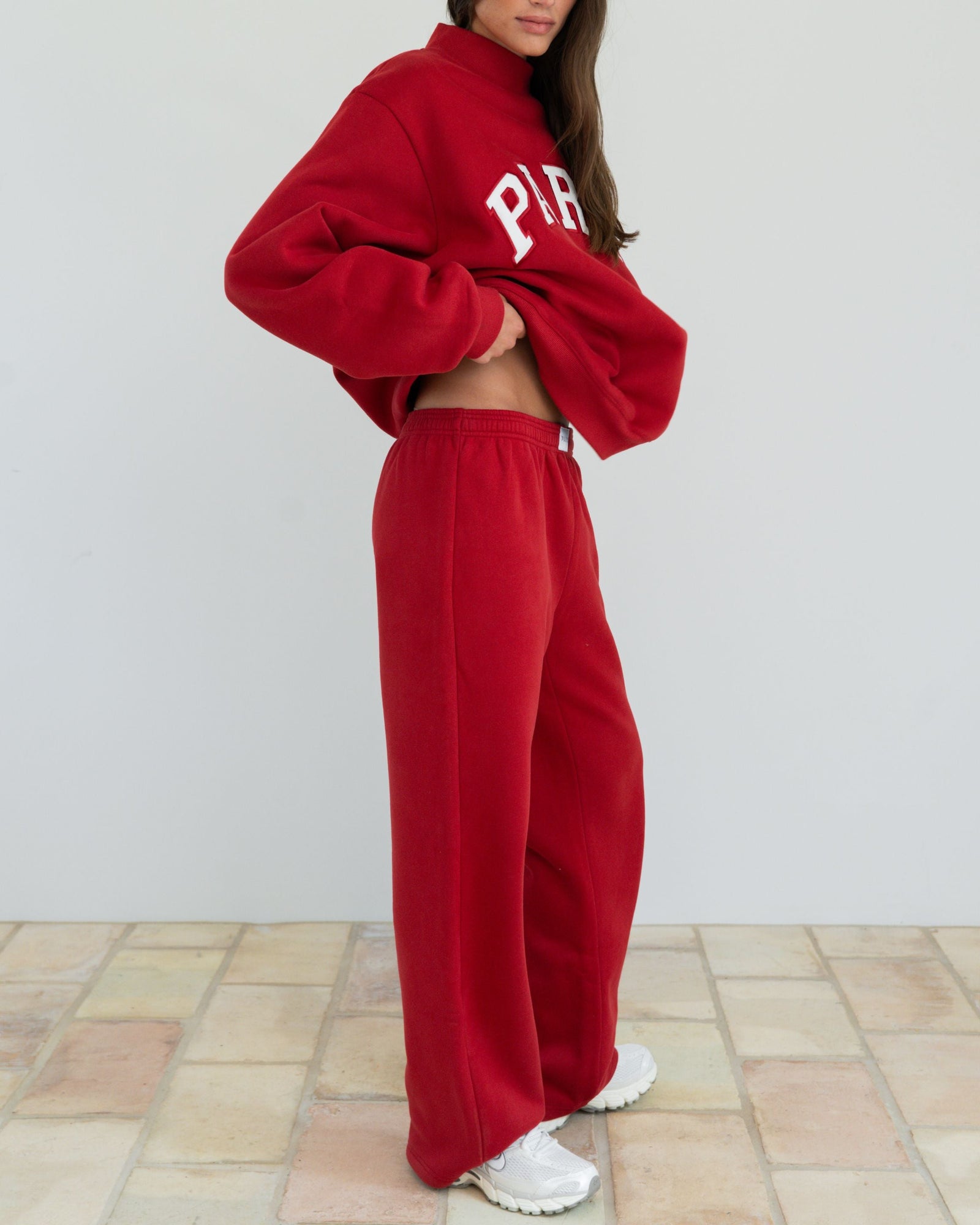 Boxer Sweatpants | Crimson