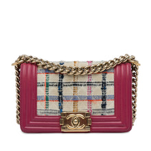Chanel | Pre-Owned Small Tweed Boy Bag | Pink Multi