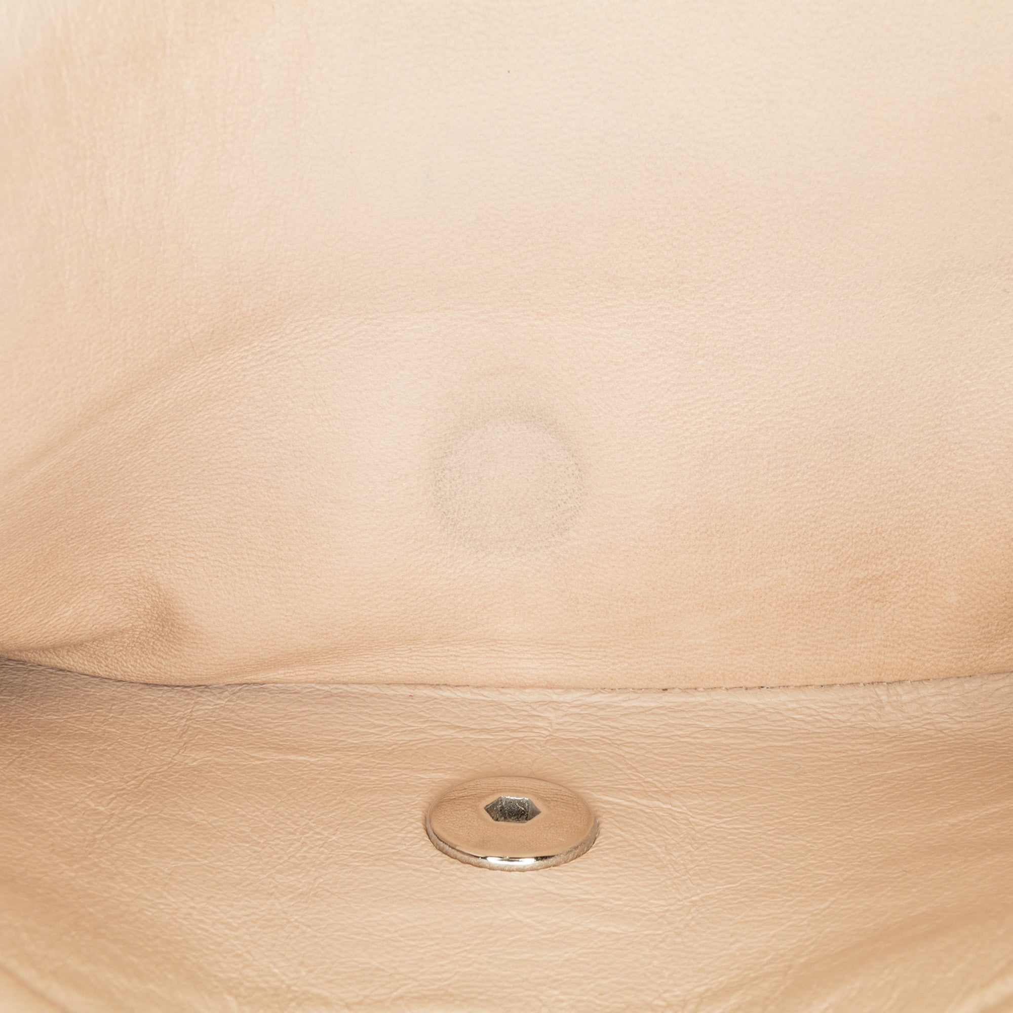 Chanel | Pre-Owned Medium Lambskin Camellia Stitched Double Flap | Pink/Light Pink