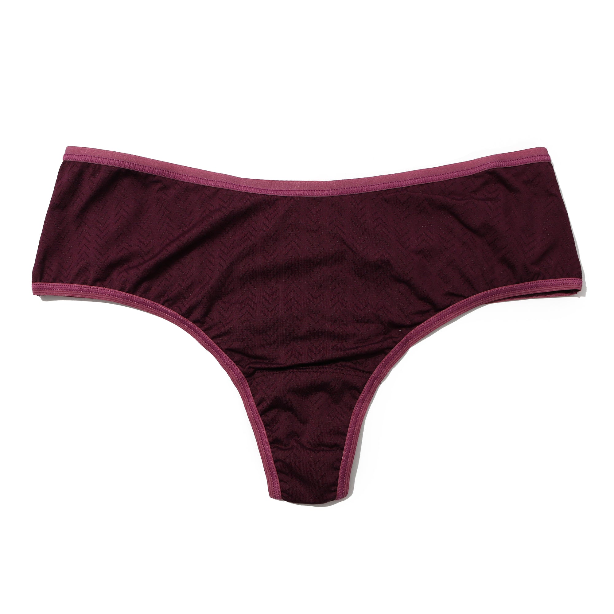 3 Pack Movecalm Hi-Rise Thong | Pearl/Marshmallow - Dried Cherry/Damson Plum- Black/Granite