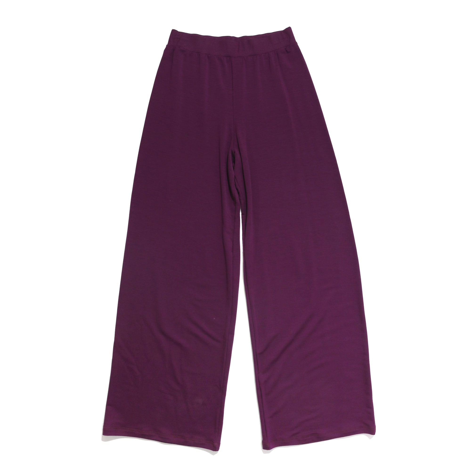 French Terry Wide Leg Pant | Dried Cherry