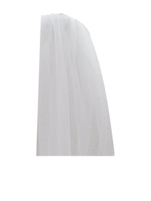 Fingertip Wedding Veil | White