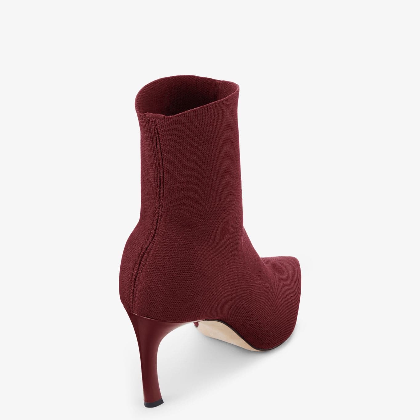 Packshot image of the Lana Boot—3D Knit in Burgundy