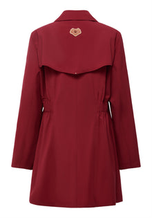 Wool Trench Coat | Red