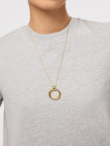 Penny Pendant Necklace | 14K Gold on Brass