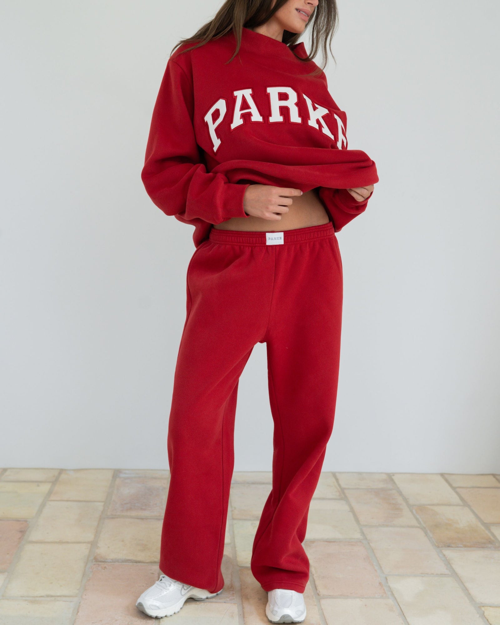 Boxer Sweatpants | Crimson