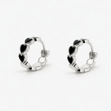 Val Earrings | Sterling Silver | Black