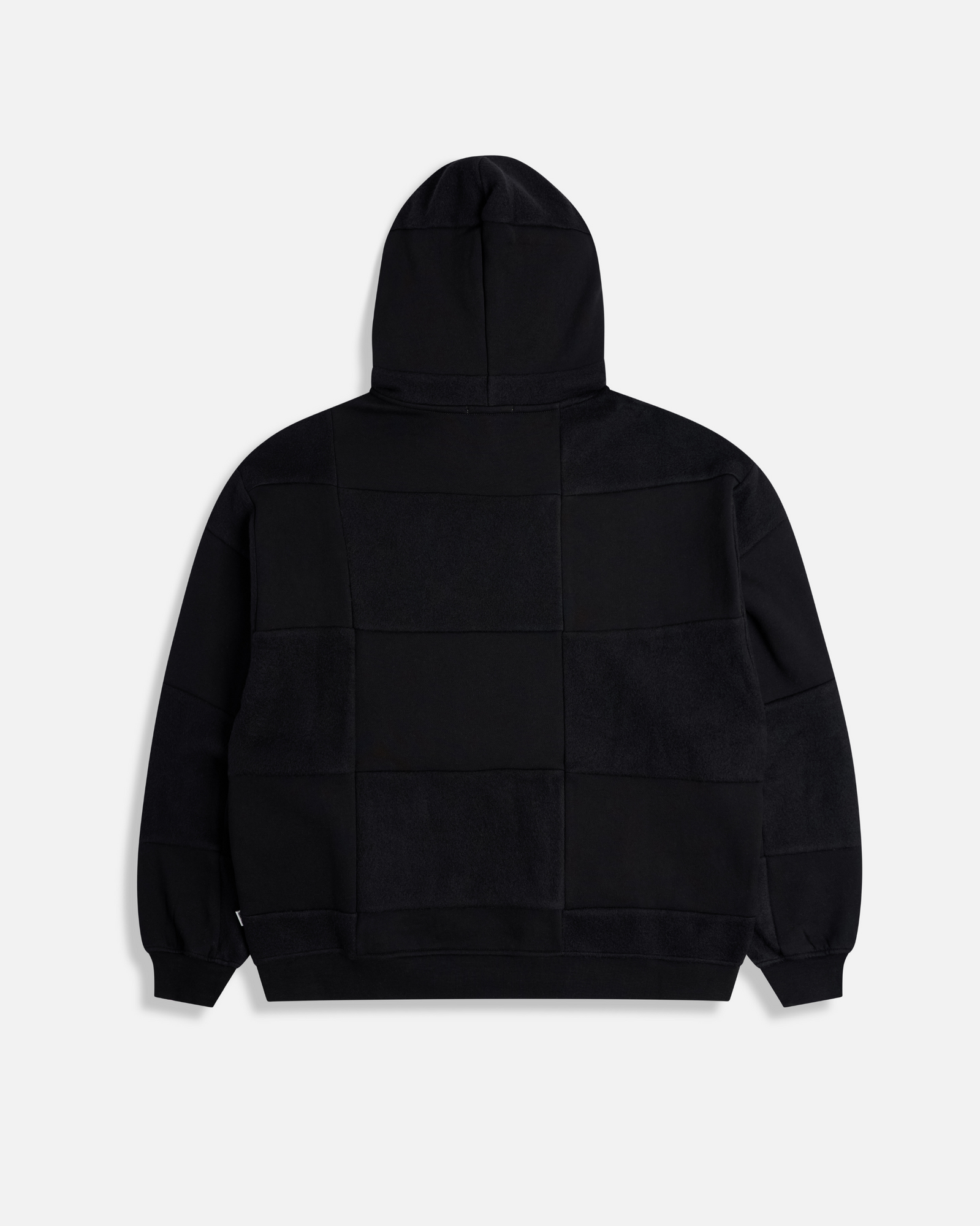 Black Quilted Hoodie | Black