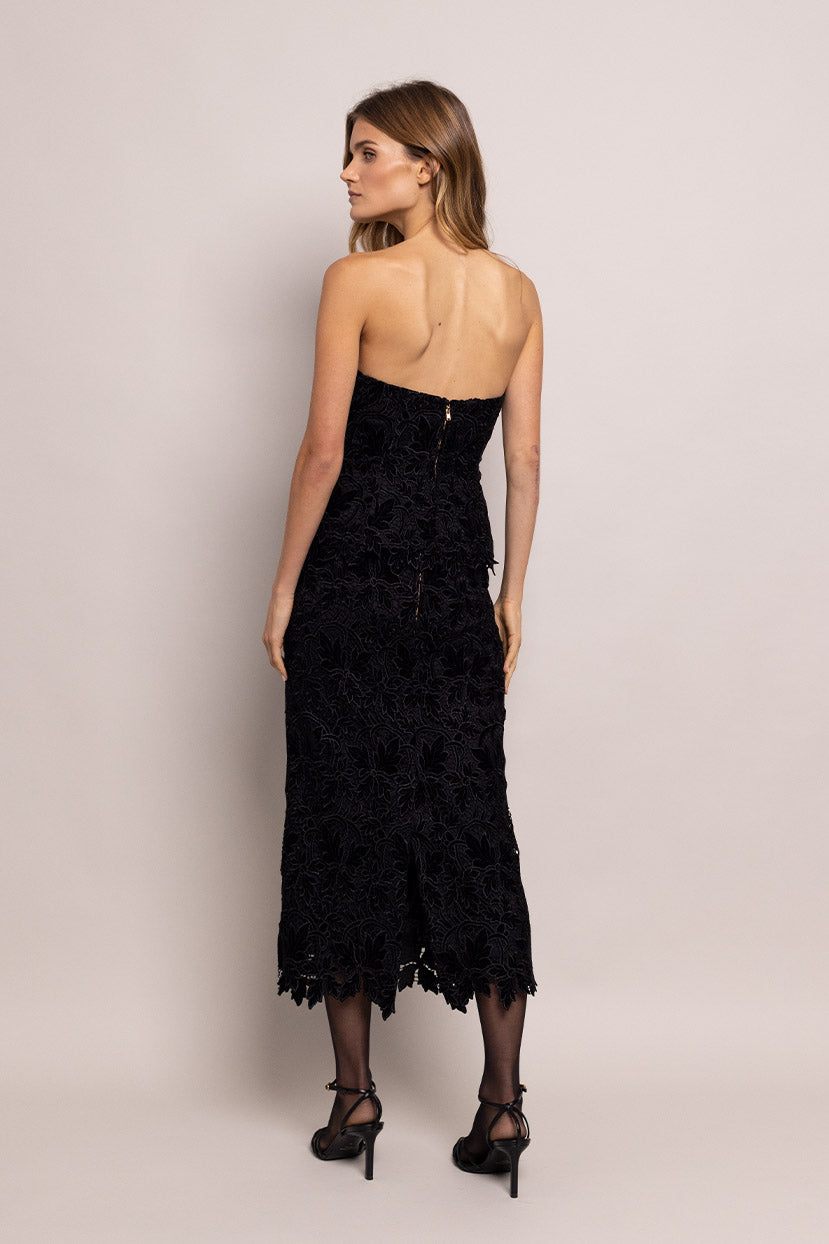 Sienna Skirt | Black Velvet Lace
