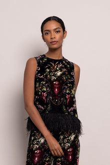Noah Top | Black Fleur