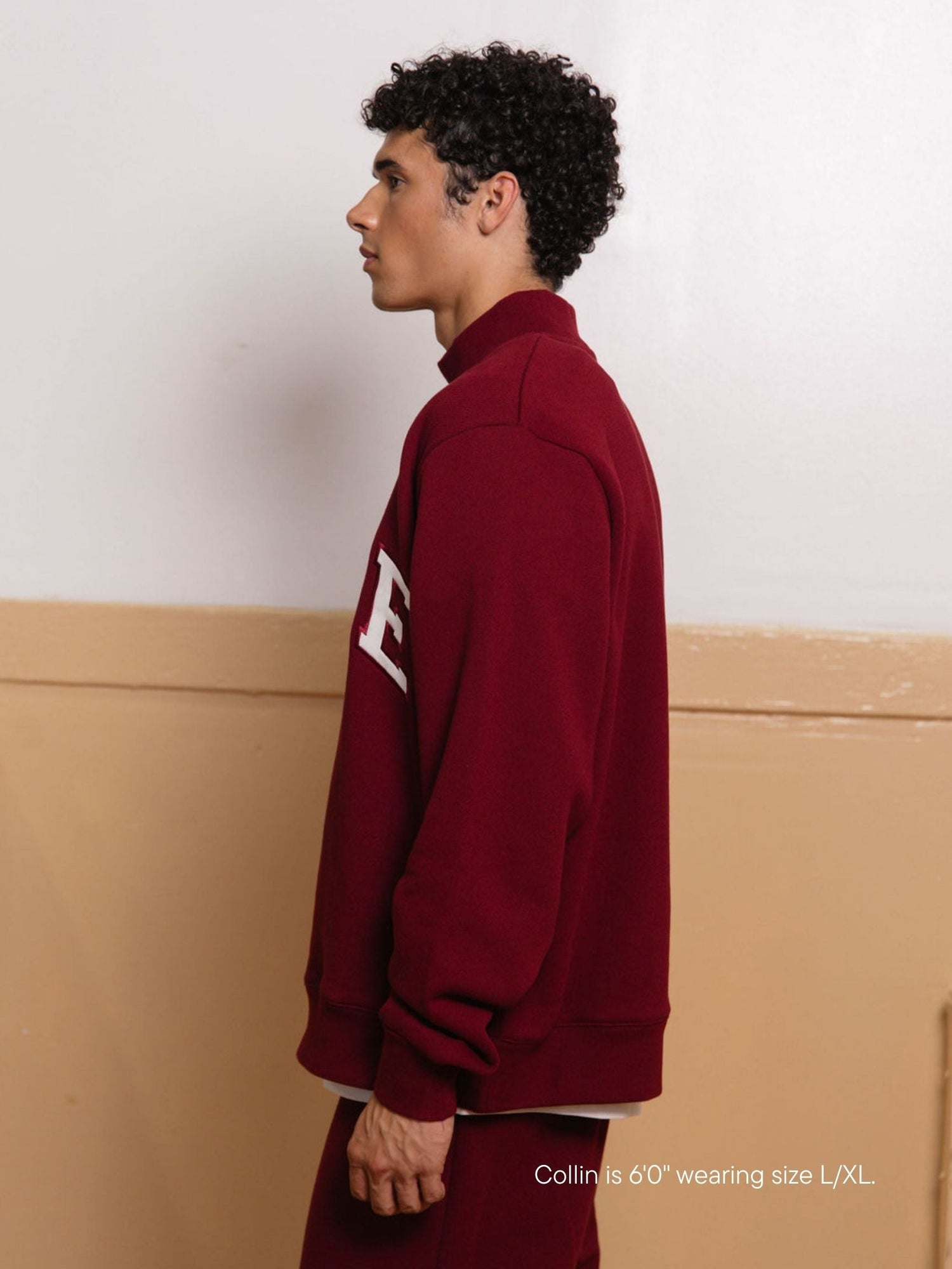 maroon + white