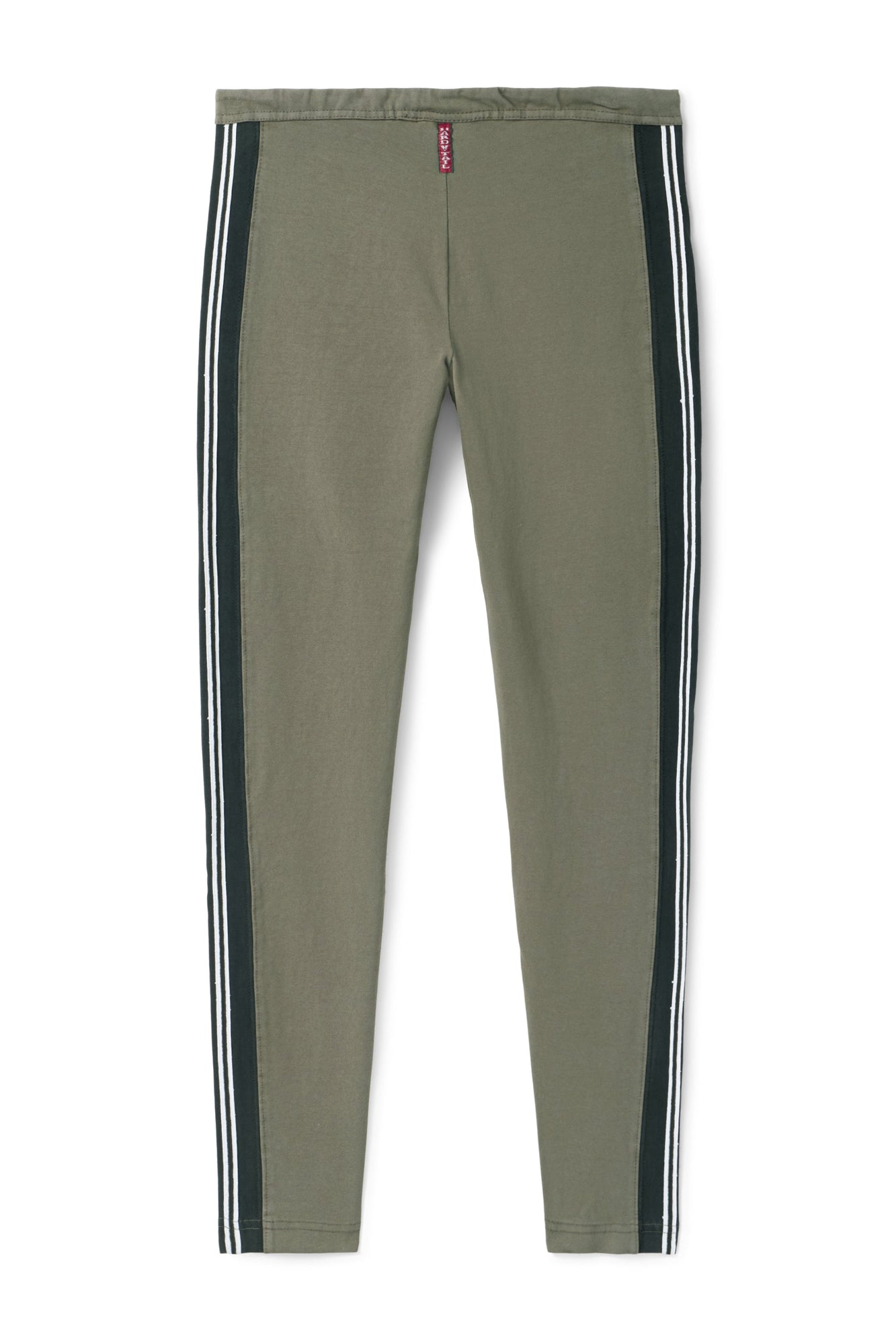 Women | Vintage Side Stripe Drawstring Legging | Olive