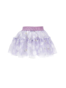 Girls | Tulle Skirt With Polka Dots And Daisies | Wisteria