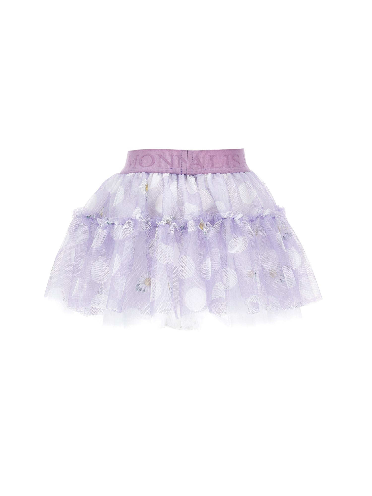 Girls | Tulle Skirt With Polka Dots And Daisies | Wisteria