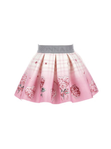 Girls | Floral Neoprene Skirt | Cream/FairyTale