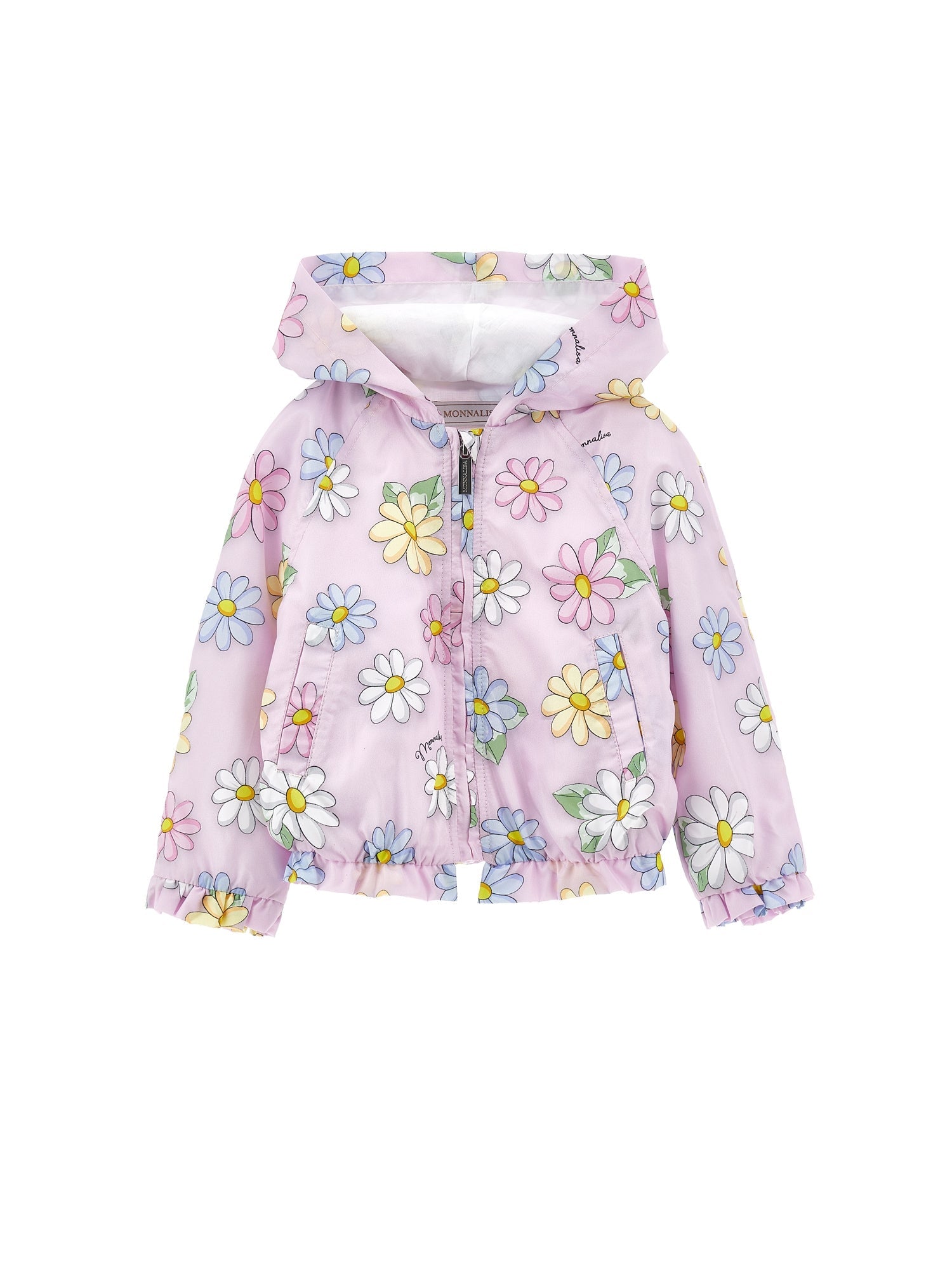 Girls | Windbreaker Jacket With Stylised Flower Print | FairyTale Pink