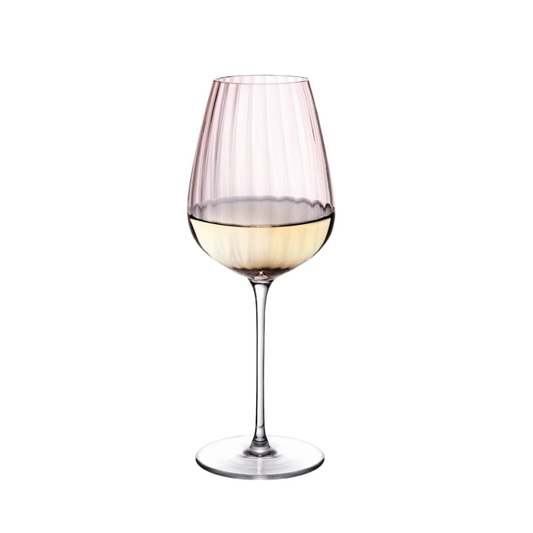 Round Up White Wine Glasses | Dusty Rose | Set of 2