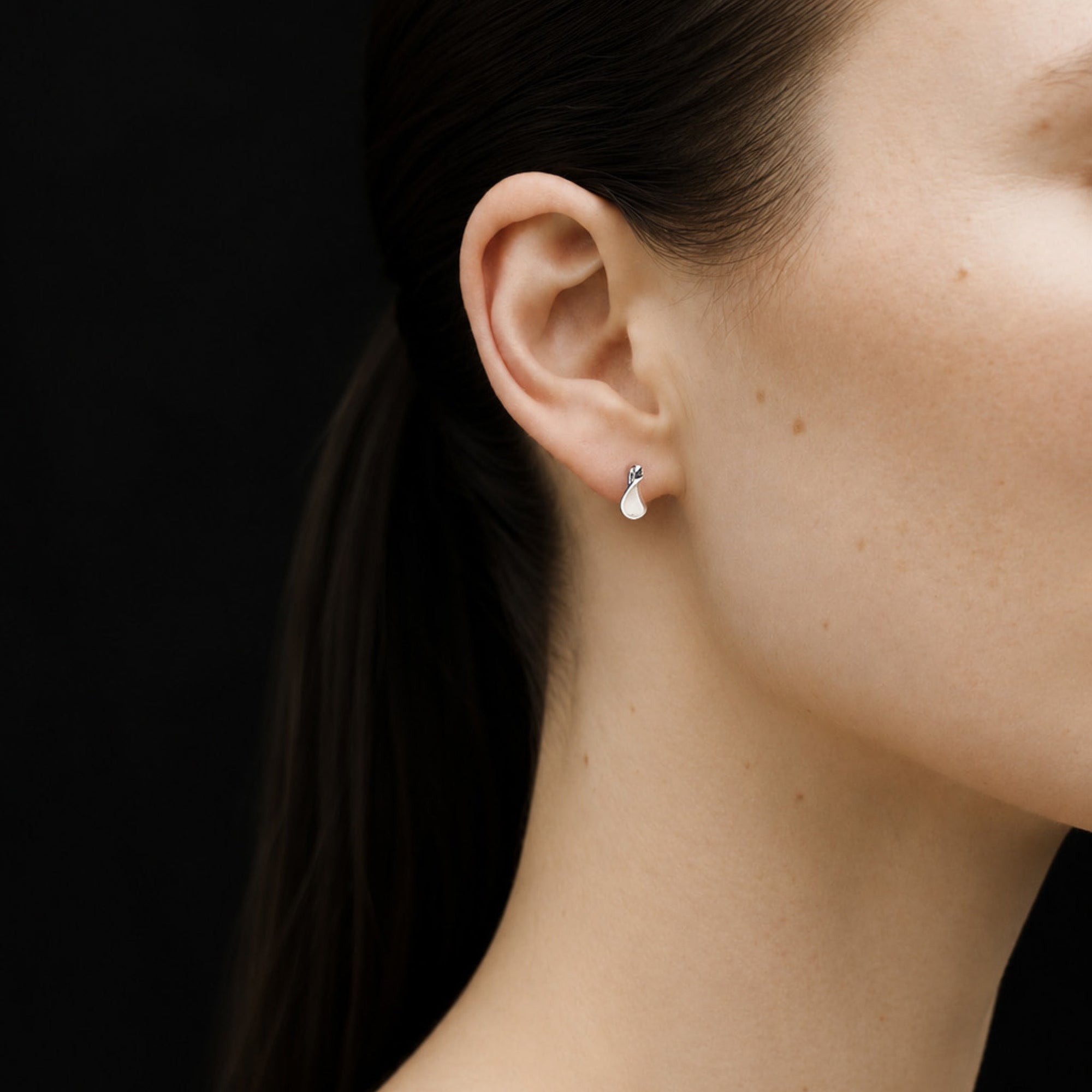 Fold Earrings | Sterling Silver