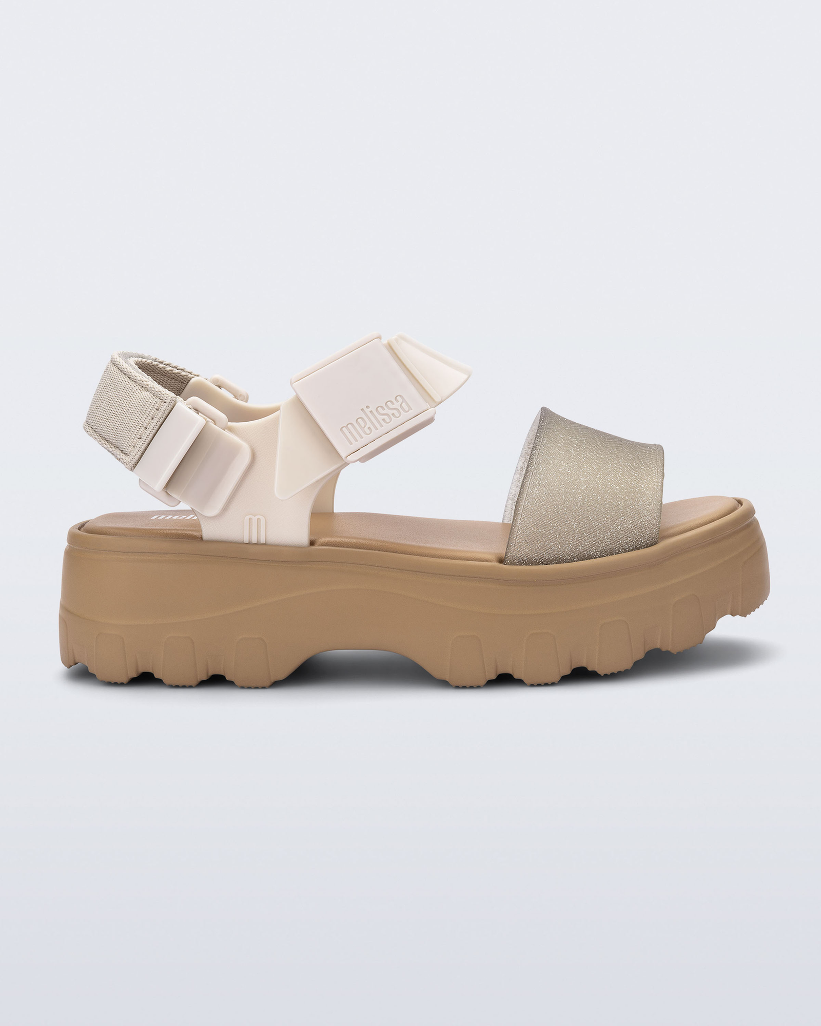 Womens | Kick Off Sandal | Beige/Glitter