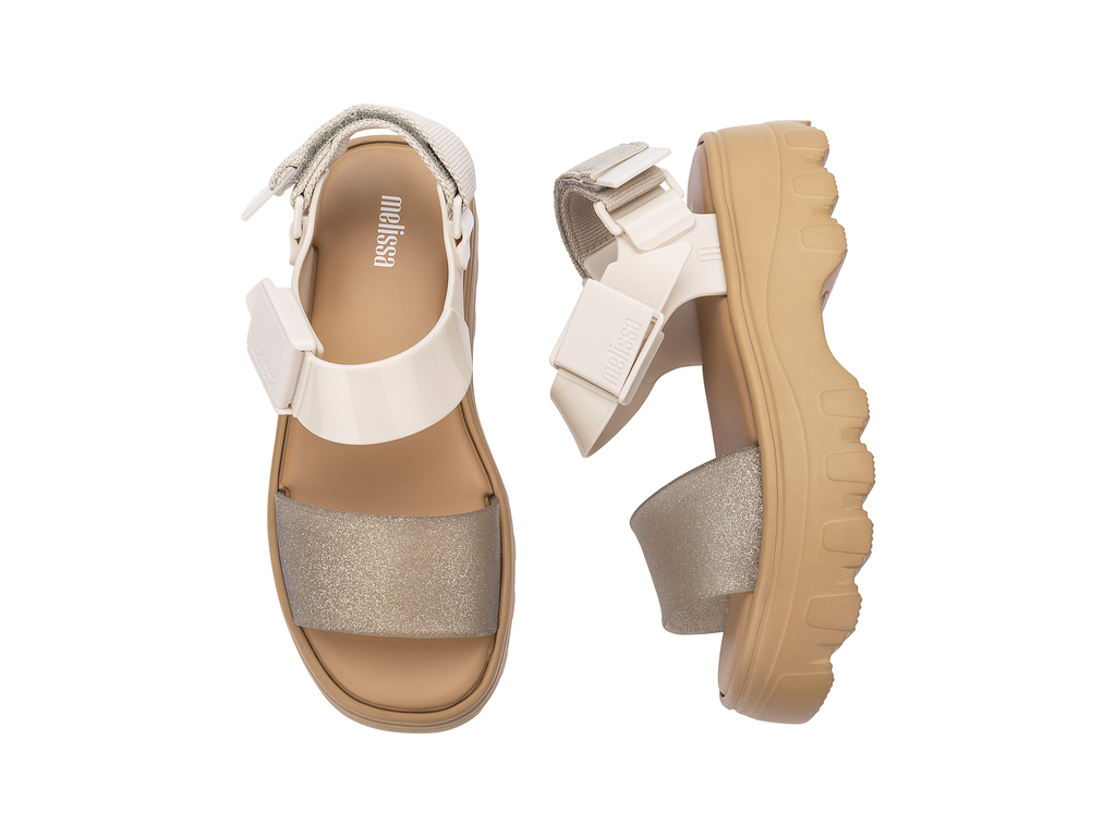 Womens | Kick Off Sandal | Beige/Glitter